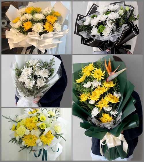 广东汕头市潮南区两英镇鹤丰村白事花束代送